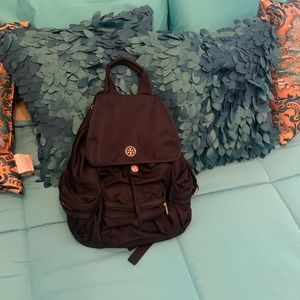 This adorable navy blue Tory Burch backpack!